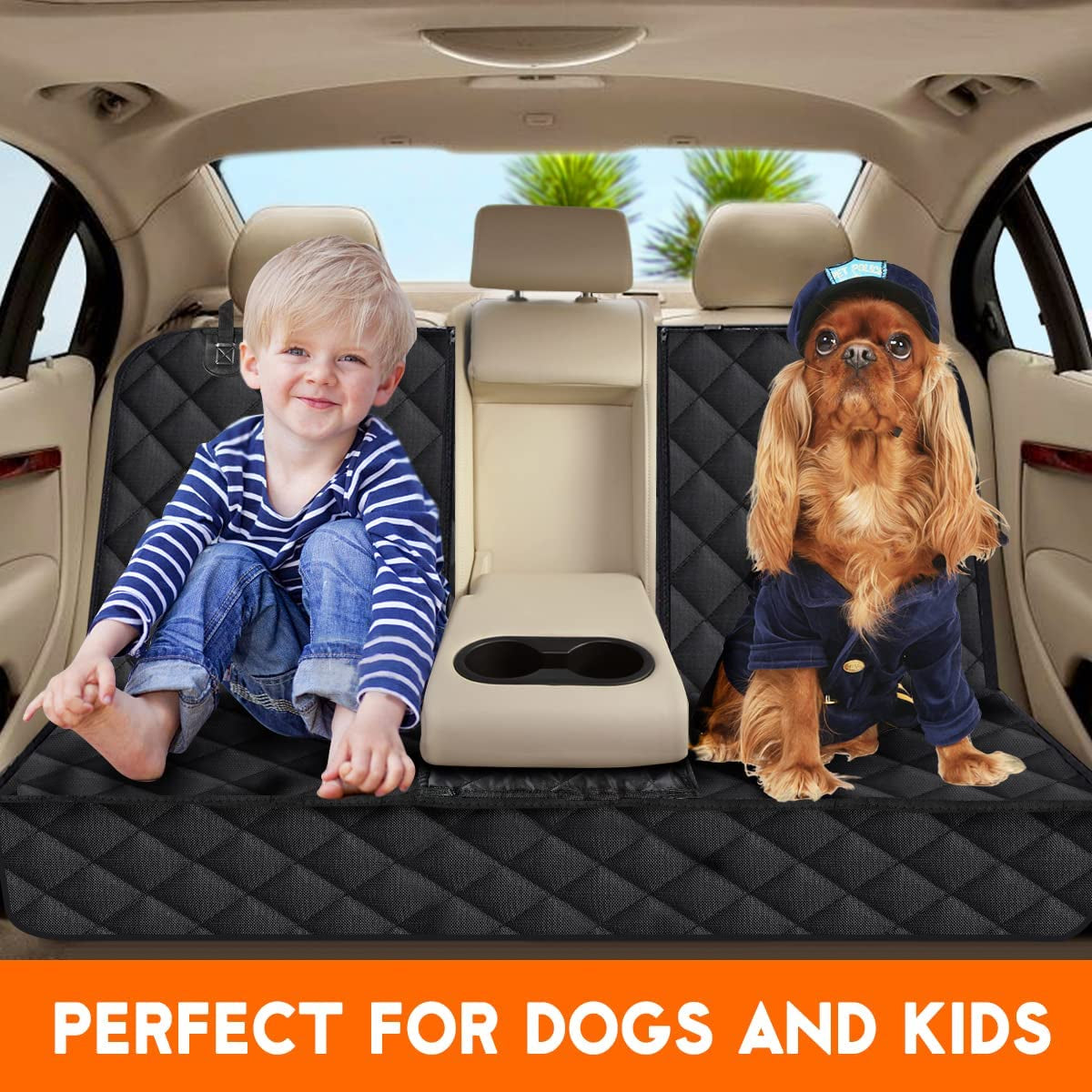 Pawtomation™ Waterproof Dog Car Seat Cover - Bench / SUV Size “Paw-proof every road-trip—no mud, fur or claw marks left behind.”
