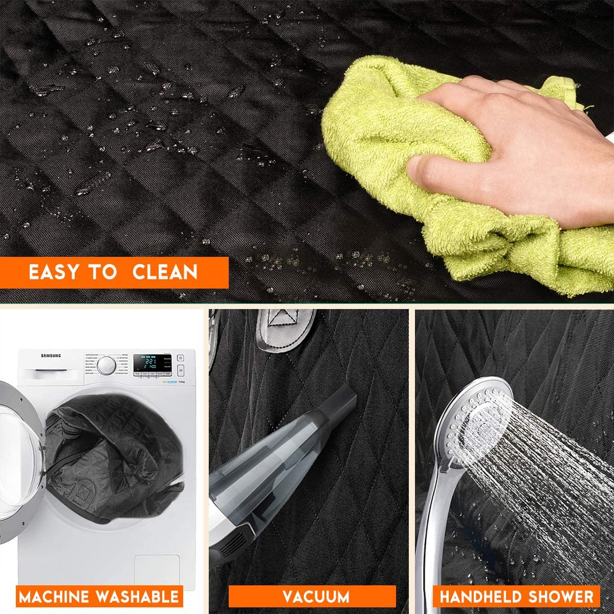 Pawtomation™ Waterproof Dog Car Seat Cover - Bench / SUV Size “Paw-proof every road-trip—no mud, fur or claw marks left behind.”